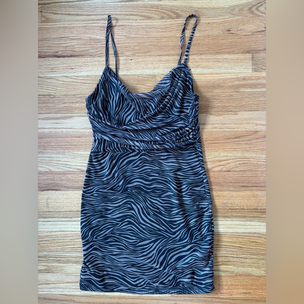 Revolve Superdown zebra print mini dress